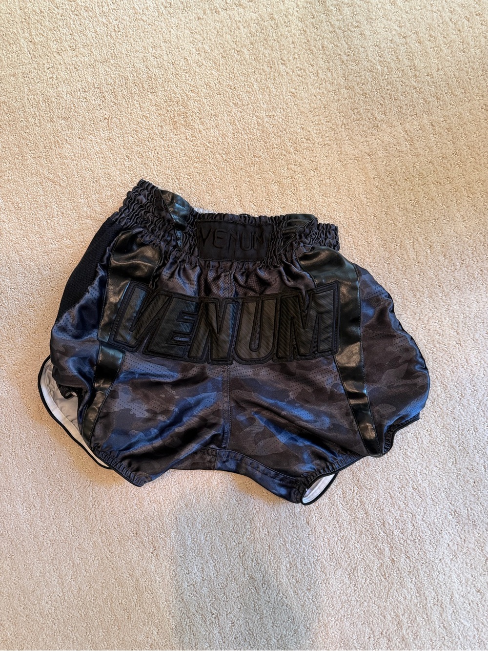 Venum Men’s Athletic Shorts in Black Camo